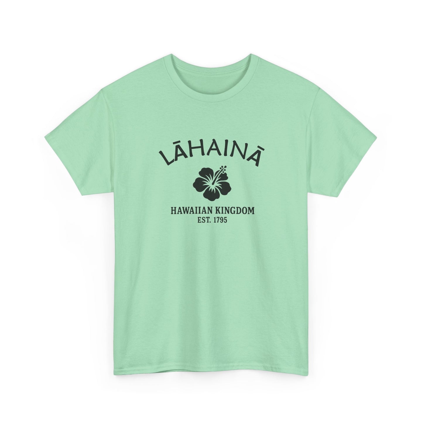Lahaina Hawaii Vintage Retro Unisex Heavy Cotton Tee - Black Logo