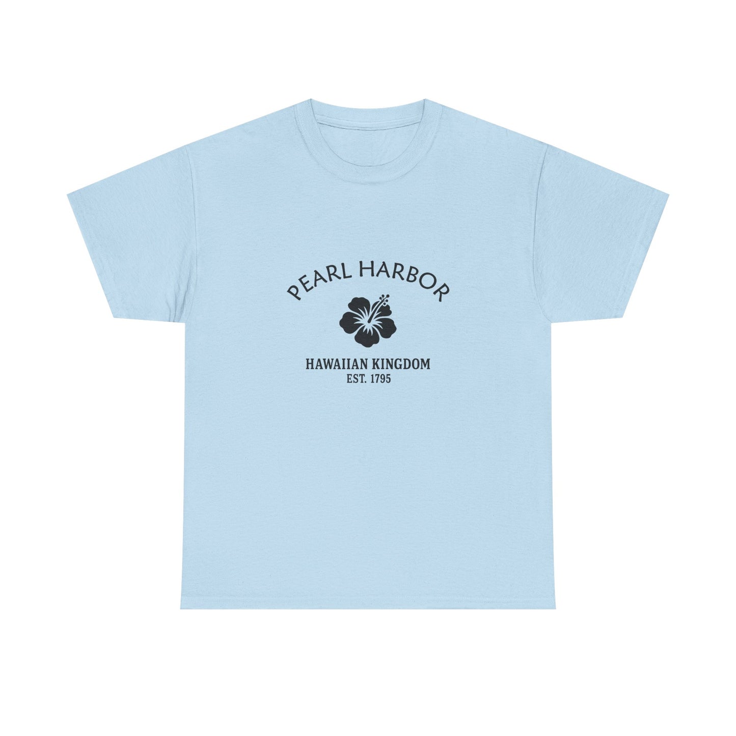 Pearl Harbor Hawaii Vintage Retro Unisex Heavy Cotton Tee - Black Logo