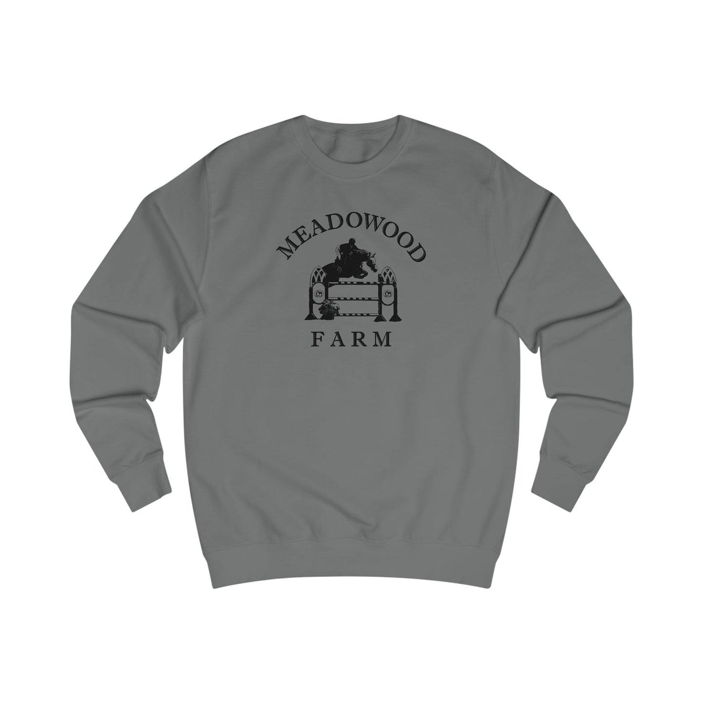Meadowood Farm Crewneck Sweatshirt — Black Logo