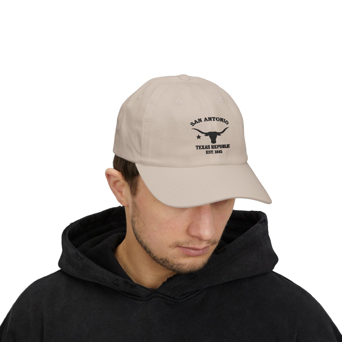 San Antonio Texas Classic Cotten Cap - Black Logo