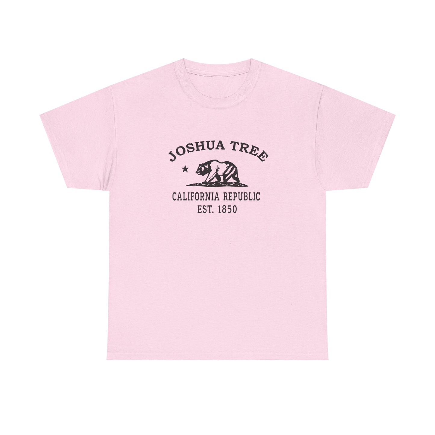 Joshua Tree California Vintage Retro Unisex Heavy Cotton Tee - Black Logo