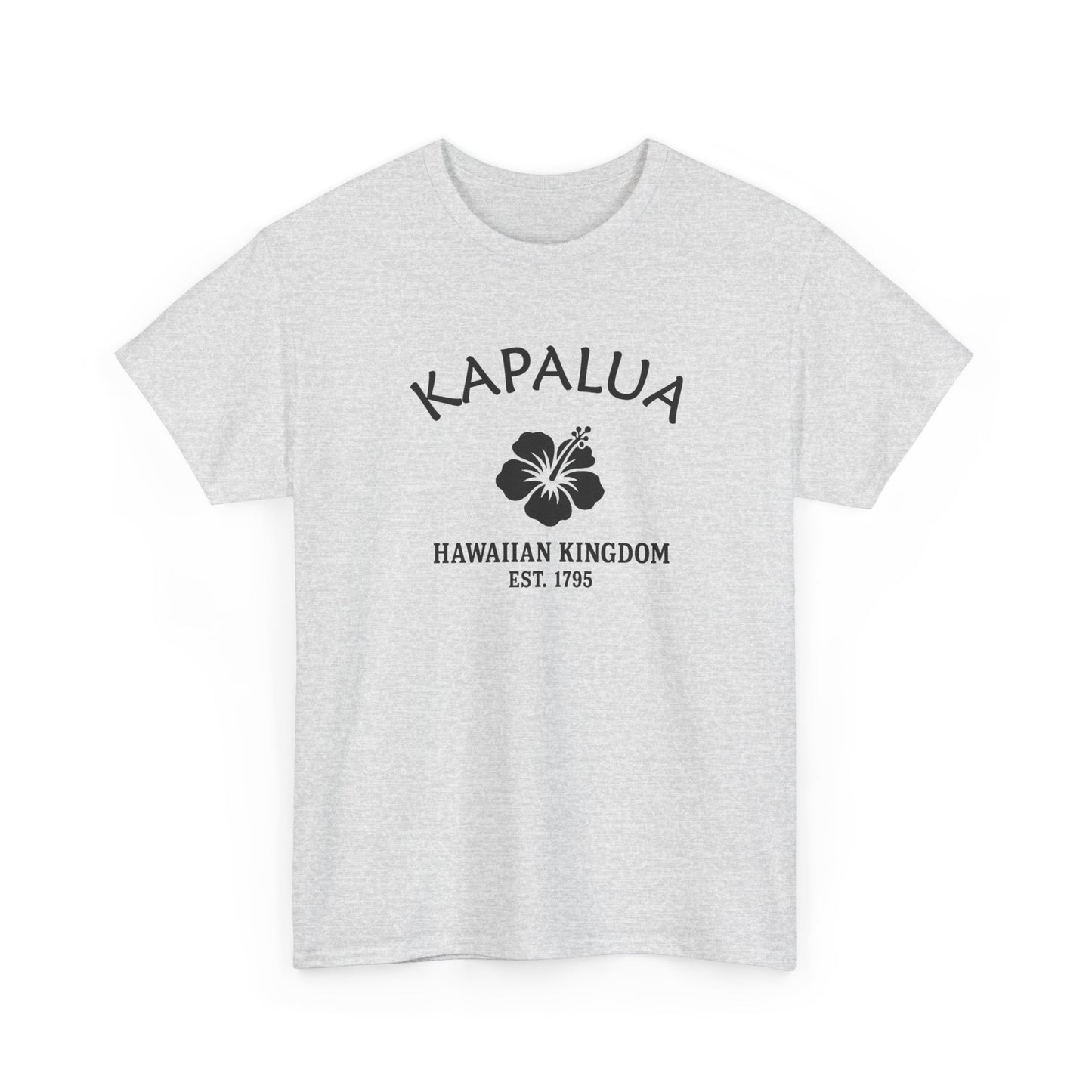 Kapalua Hawaii Vintage Retro Unisex Heavy Cotton Tee - Black Logo