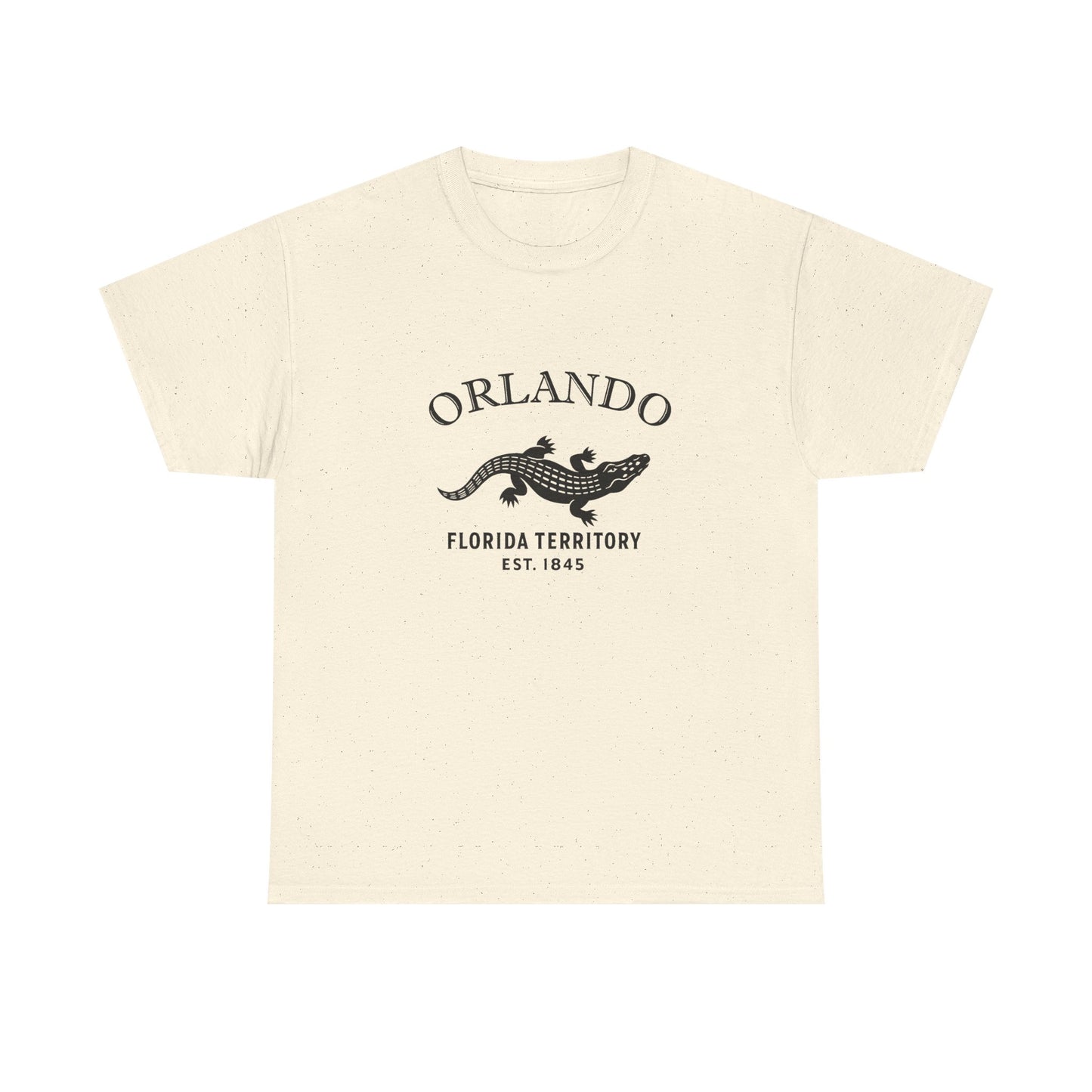 Orlando Florida Vintage Retro Unisex Heavy Cotton Tee - Black Logo