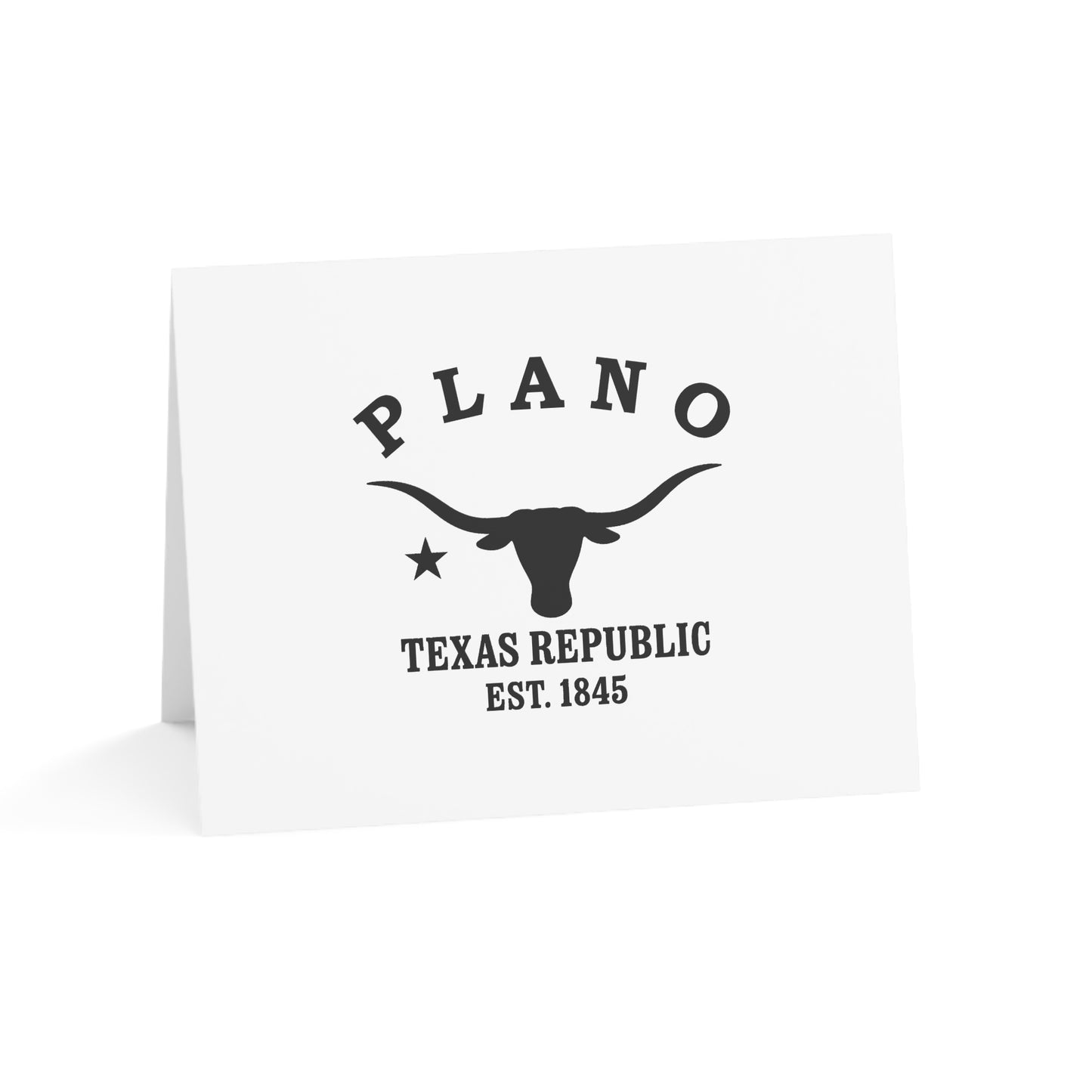 Plano Texas Vintage Retro Thank You Card Set - Black Logo