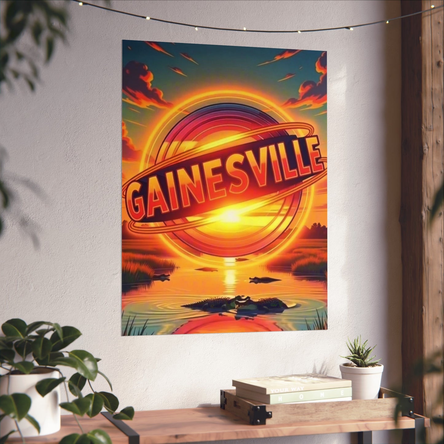 Gainesville Florida Vintage Retro Giclée Print Art Series Poster