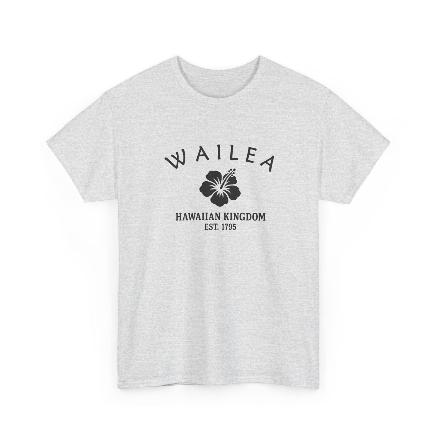 Wailea Hawaii Vintage Retro Unisex Heavy Cotton Tee - Black Logo