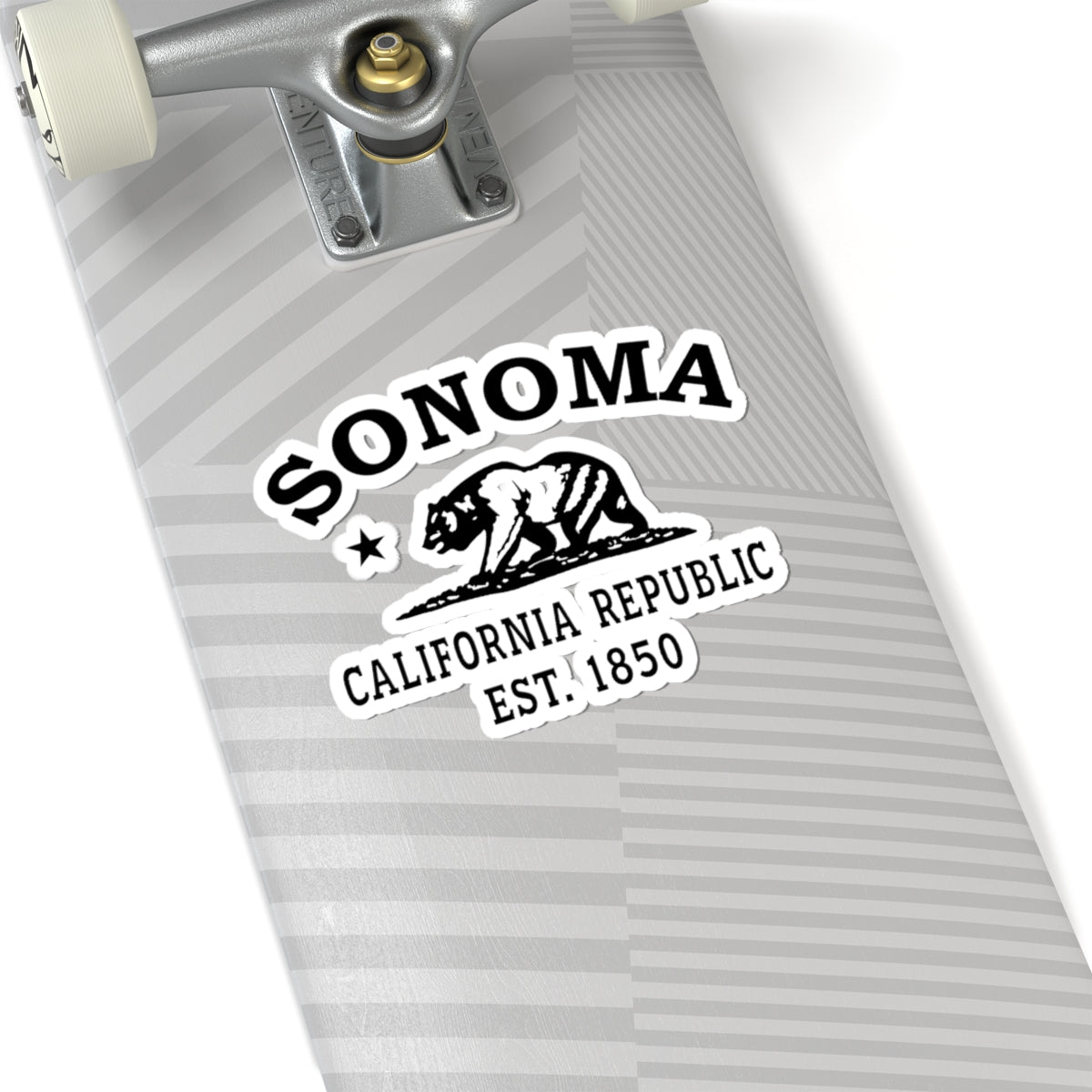 Sonoma California Vintage Retro Vinyl Sticker - Black Logo