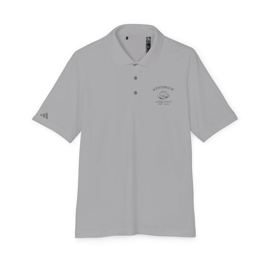 Westbrook Connecticut Vintage Retro Embroidered Performance Polo Shirt - Black Logo