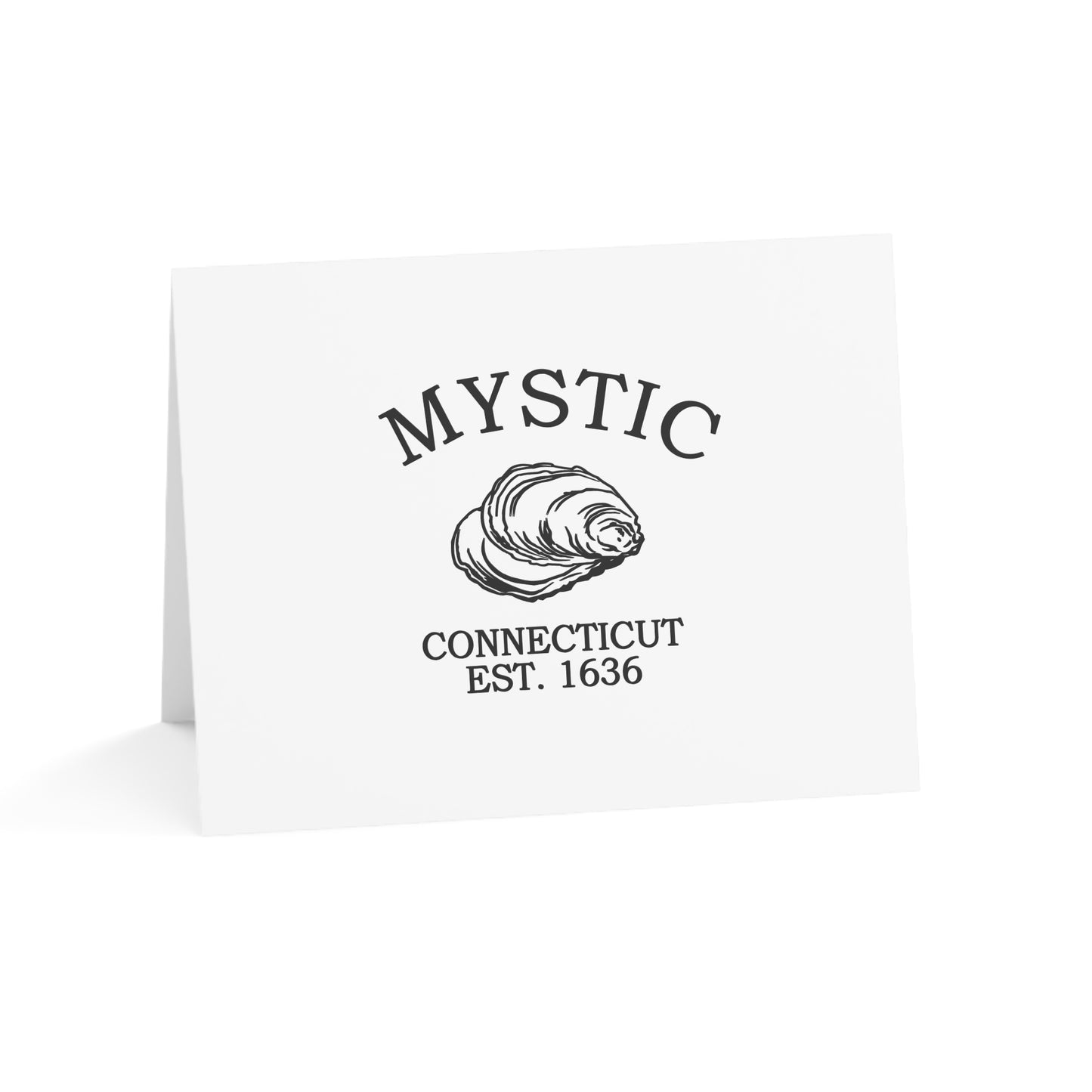 Mystic Connecticut Vintage Retro Thank You Card Set - Black Logo