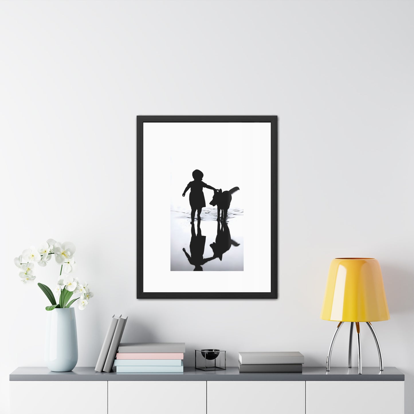 Small Steps - Tide & Light Series Framed Poster