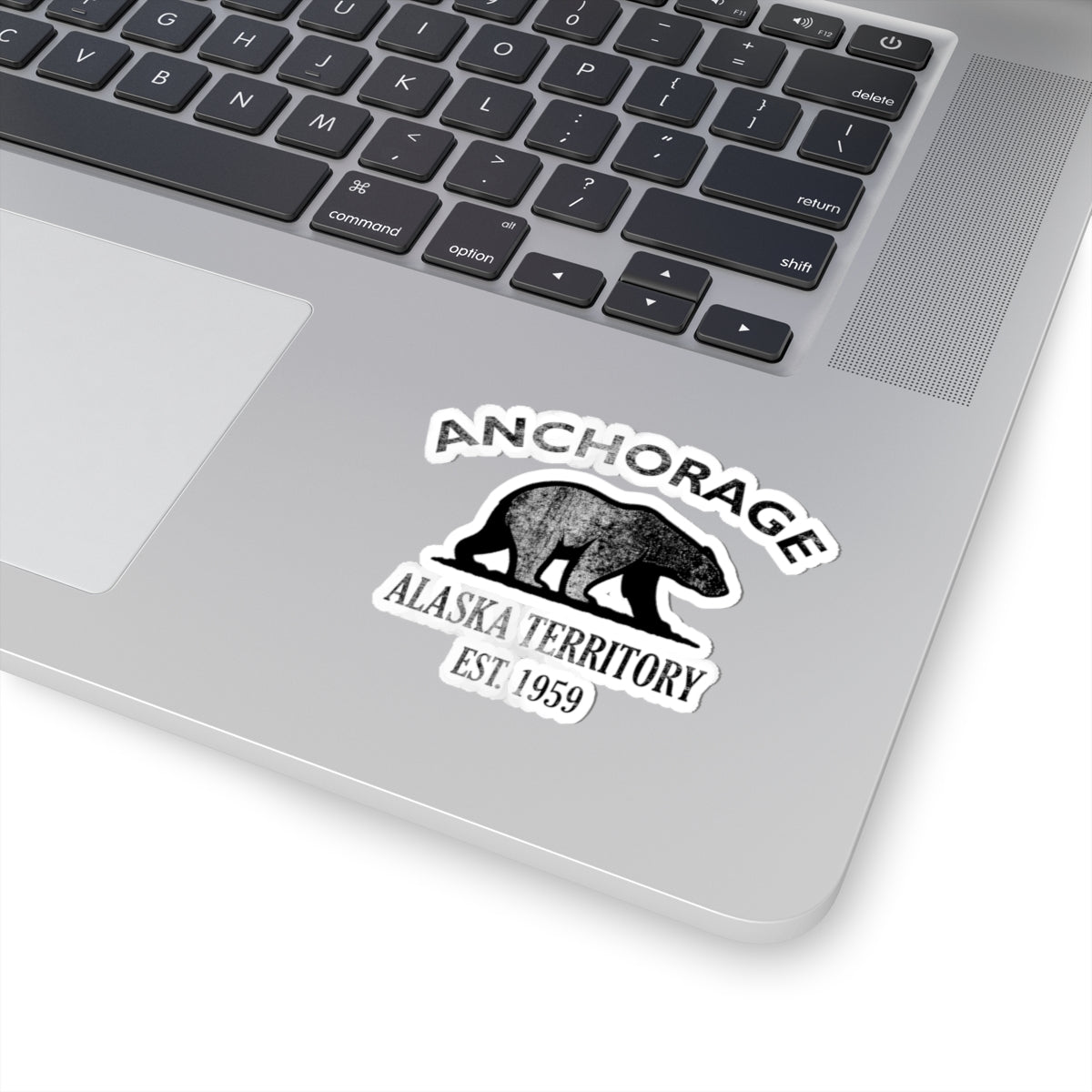 Anchorage Alaska Vintage Retro Vinyl Sticker - Black Logo