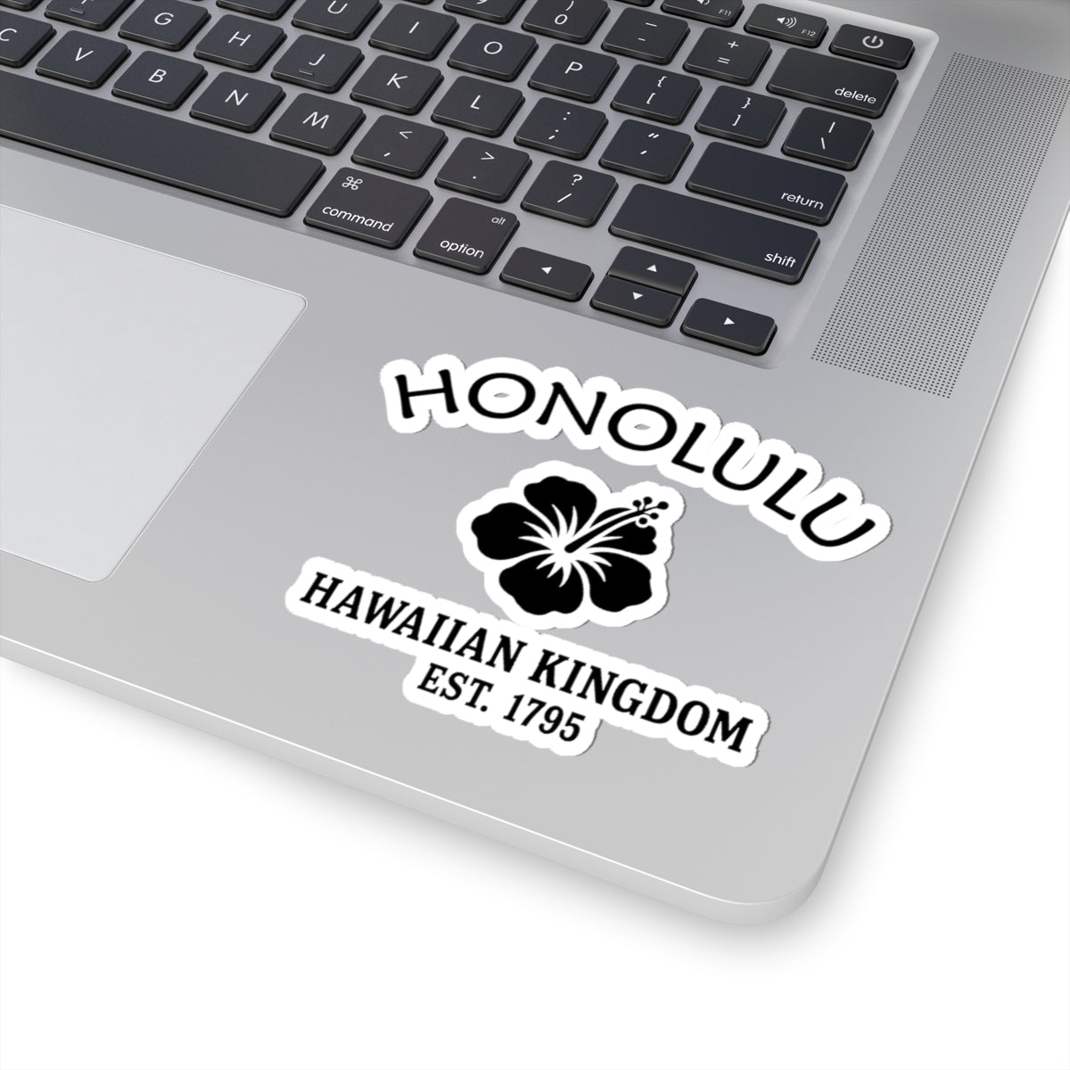 Honolulu Hawaii Vintage Retro Vinyl Sticker - Black Logo