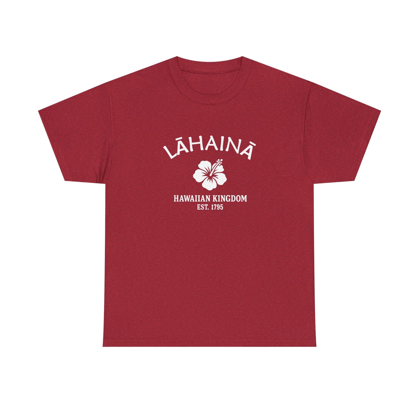 Lahaina Hawaii Vintage Retro Unisex Heavy Cotton Tee - White Logo