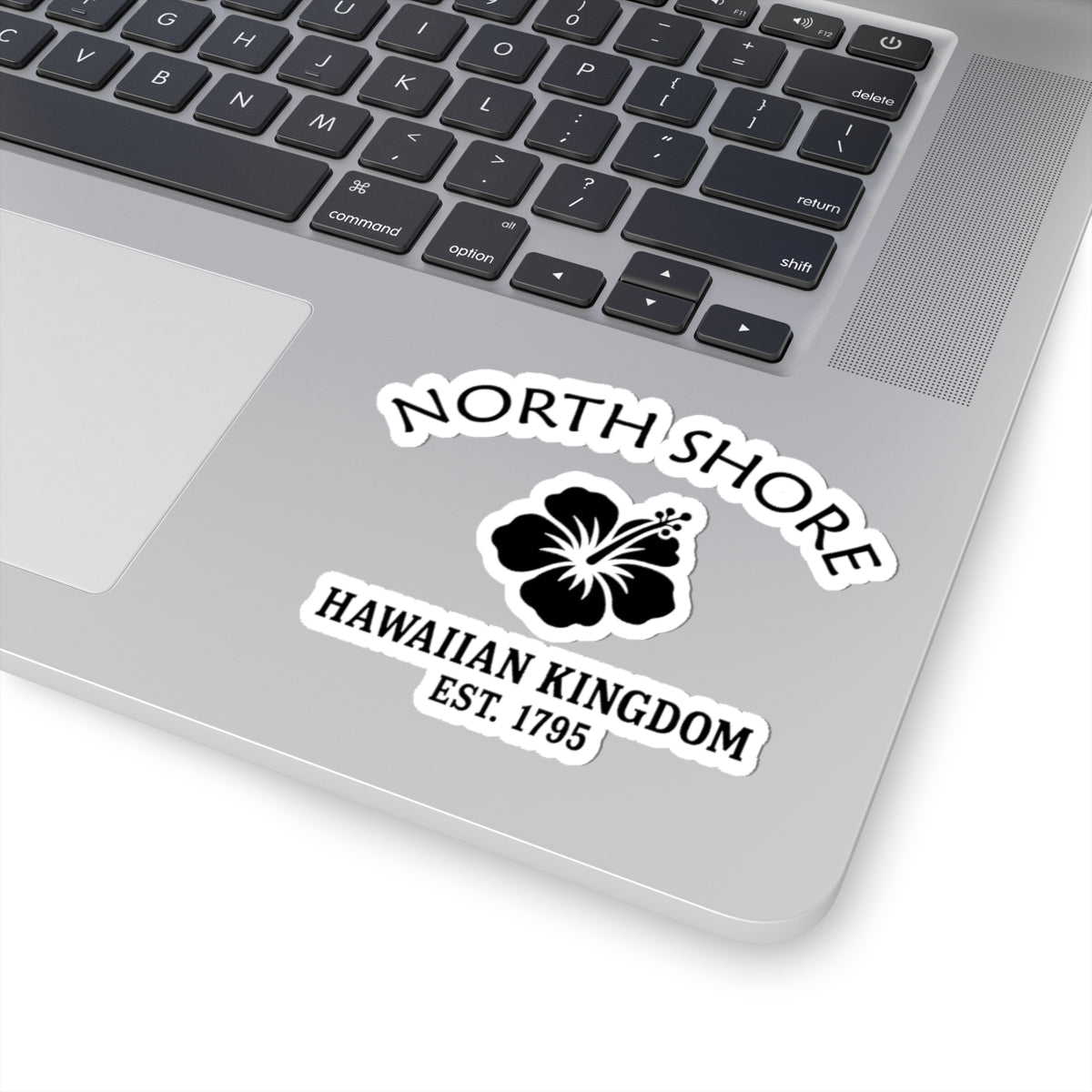 North Shore Hawaii Vintage Retro Vinyl Sticker - Black Logo