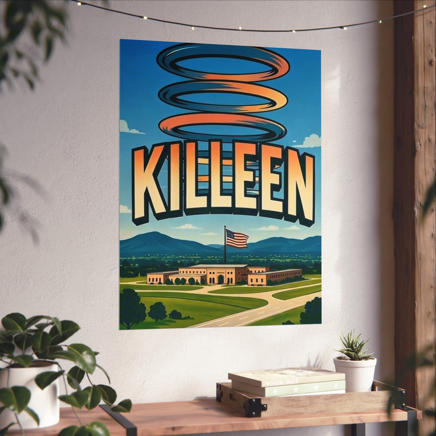 Killeen Texas Vintage Retro Giclée Print Art Series Poster