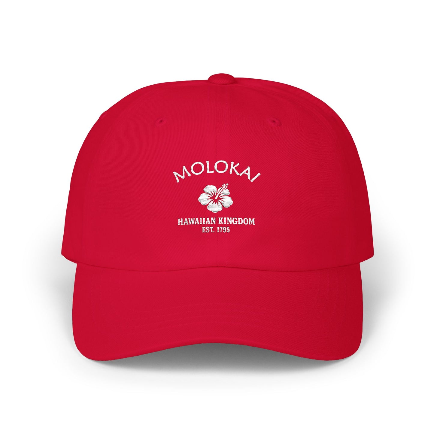 Molokai Hawaii Classic Cotten Cap - White Logo