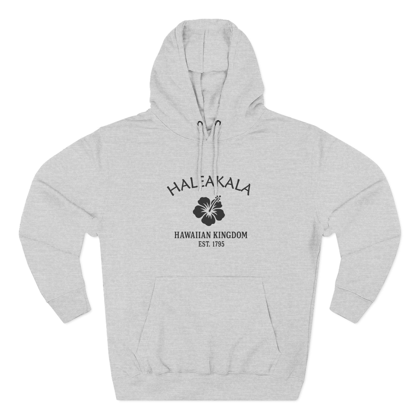 Haleakala Hawaii Vintage Retro Unisex Heavy Cotton Hoodie - Black Logo