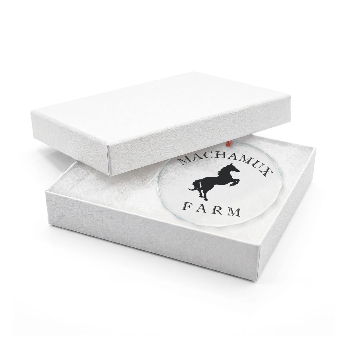 Machamux Farm Crystal Glass Holiday Ornament