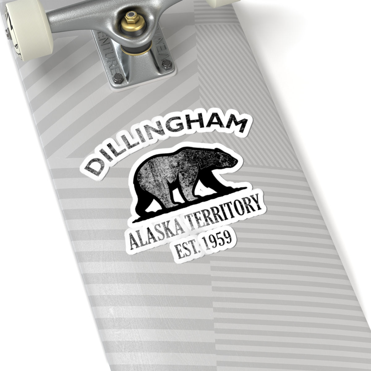 Dillingham Alaska Vintage Retro Vinyl Sticker - Black Logo