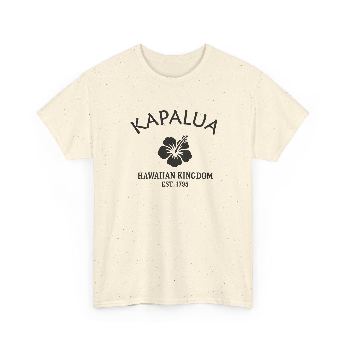 Kapalua Hawaii Vintage Retro Unisex Heavy Cotton Tee - Black Logo