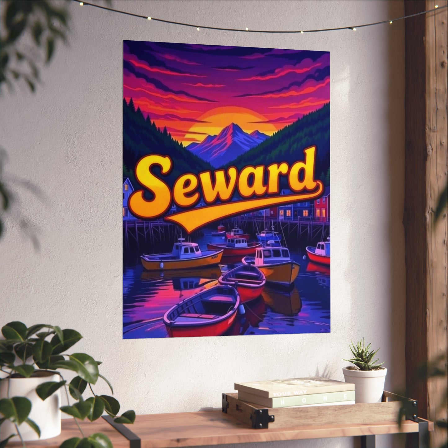 Seward Alaska Vintage Retro Giclée Print Art Series Poster