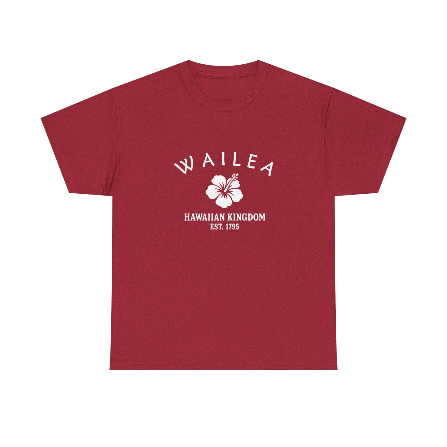 Wailea Hawaii Vintage Retro Unisex Heavy Cotton Tee - White Logo