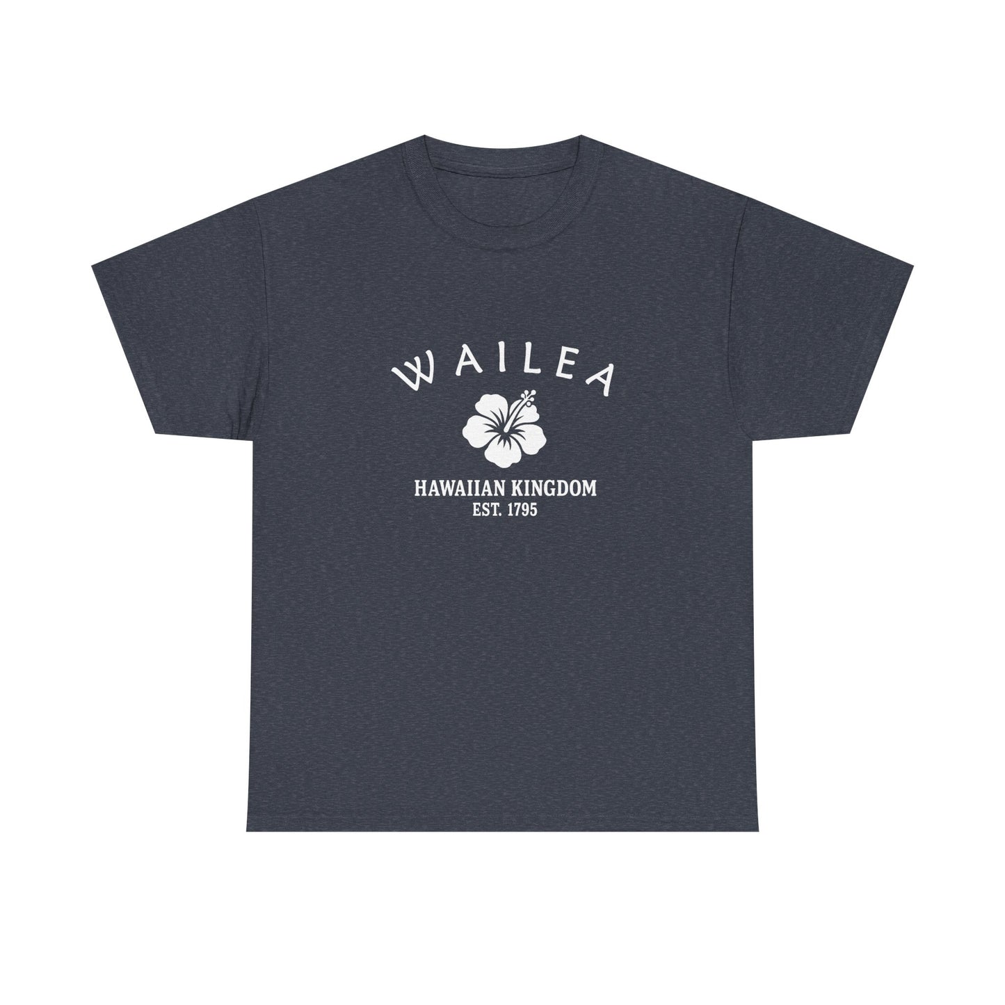 Wailea Hawaii Vintage Retro Unisex Heavy Cotton Tee - White Logo