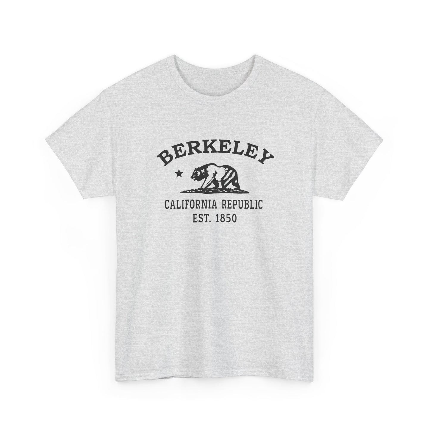 Berkeley California Vintage Retro Unisex Heavy Cotton Tee - Black Logo