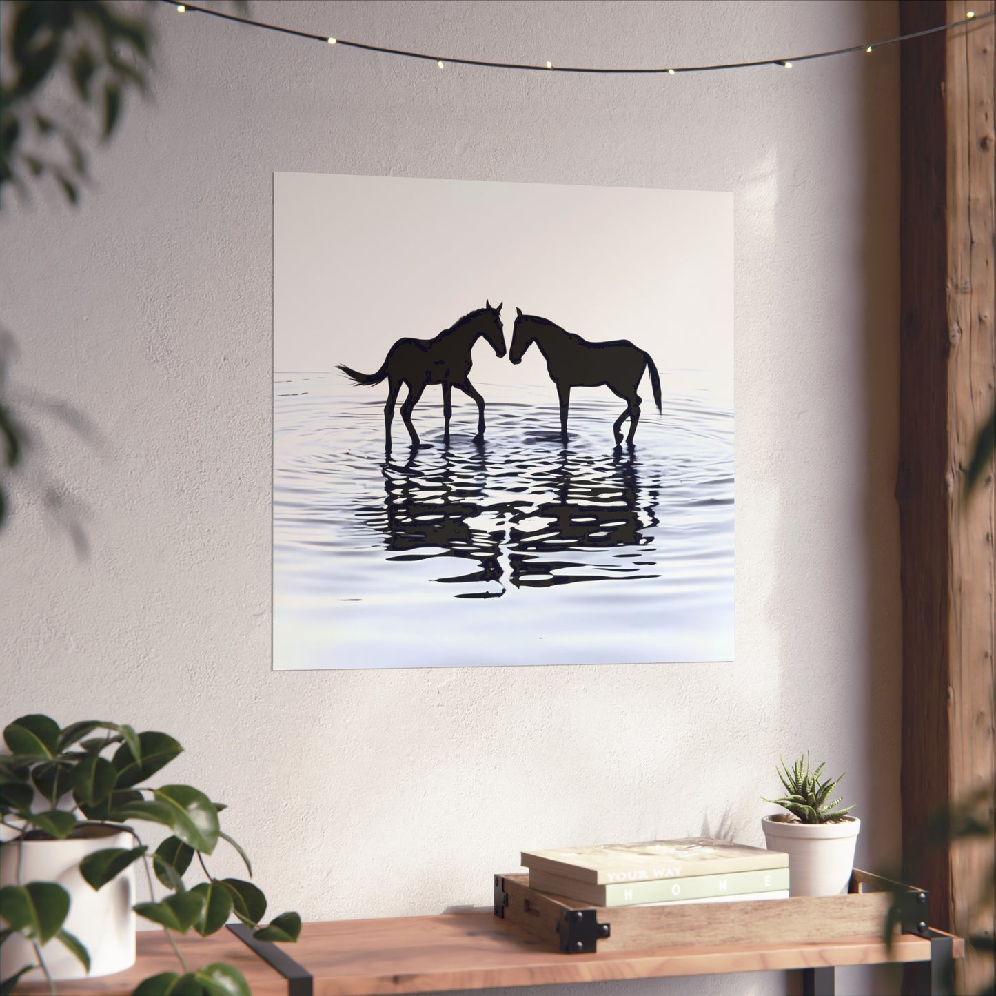 Nuzzle in Shallow Water - Tide & Light Series Giclée Unframed Poster