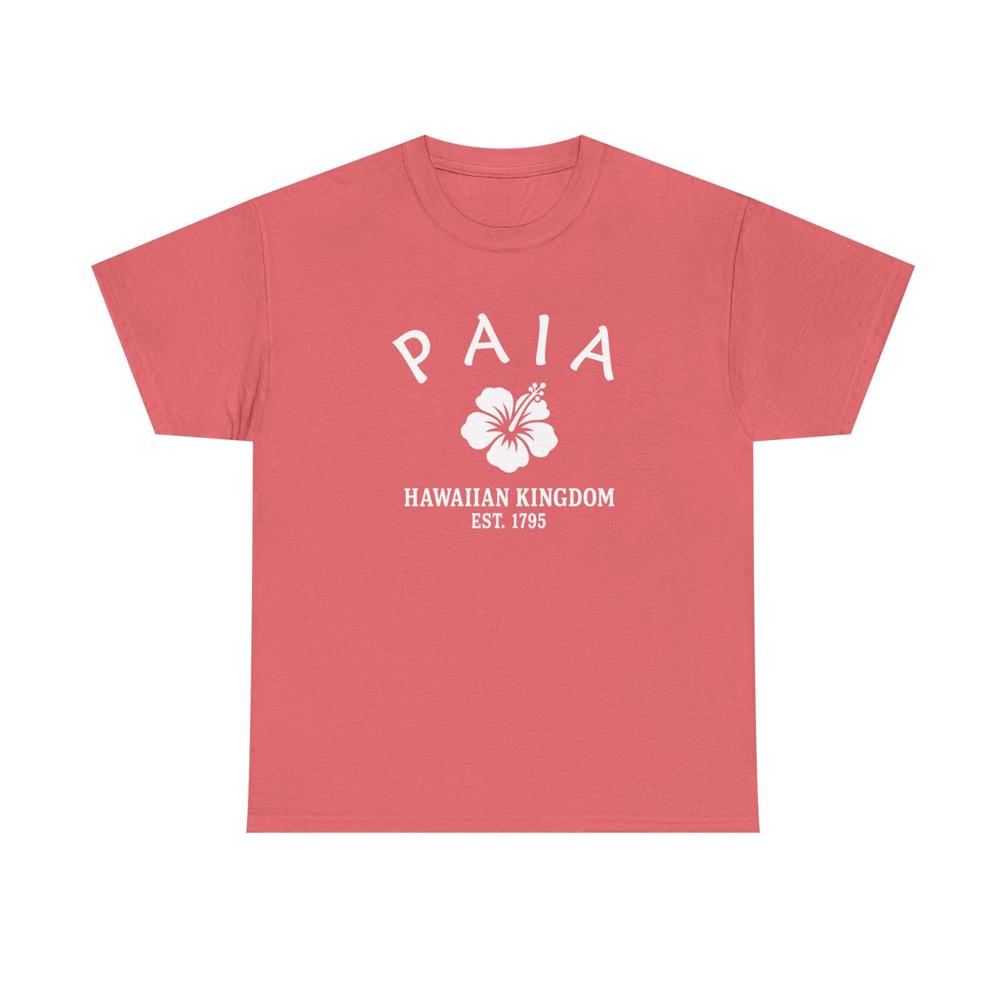 Paia Hawaii Vintage Retro Unisex Heavy Cotton Tee - White Logo