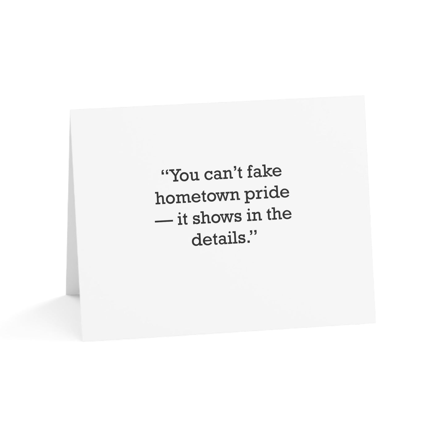 Quote 33 You Cant Fake Vintage Retro Thank You Card Set - Black Logo