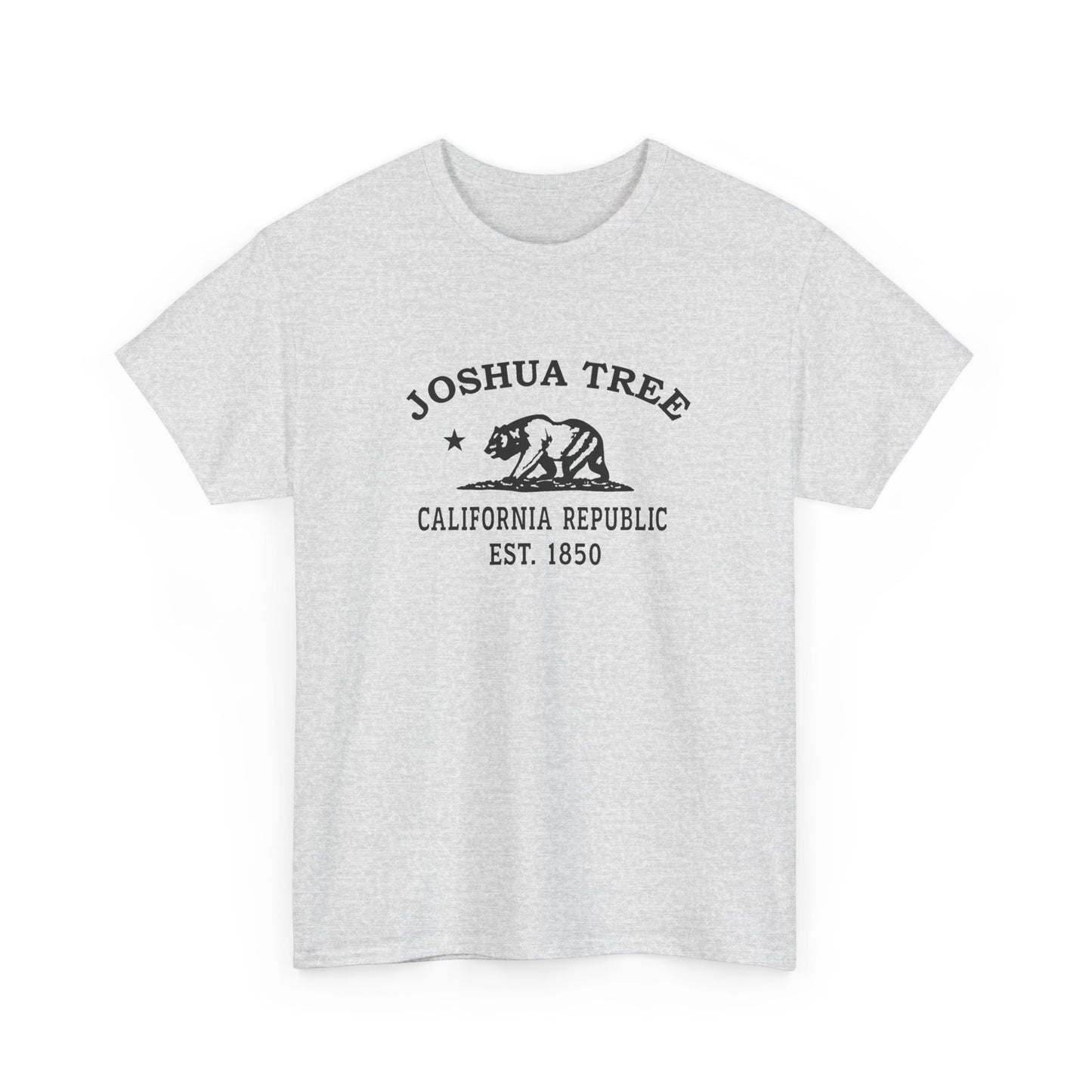 Joshua Tree California Vintage Retro Unisex Heavy Cotton Tee - Black Logo