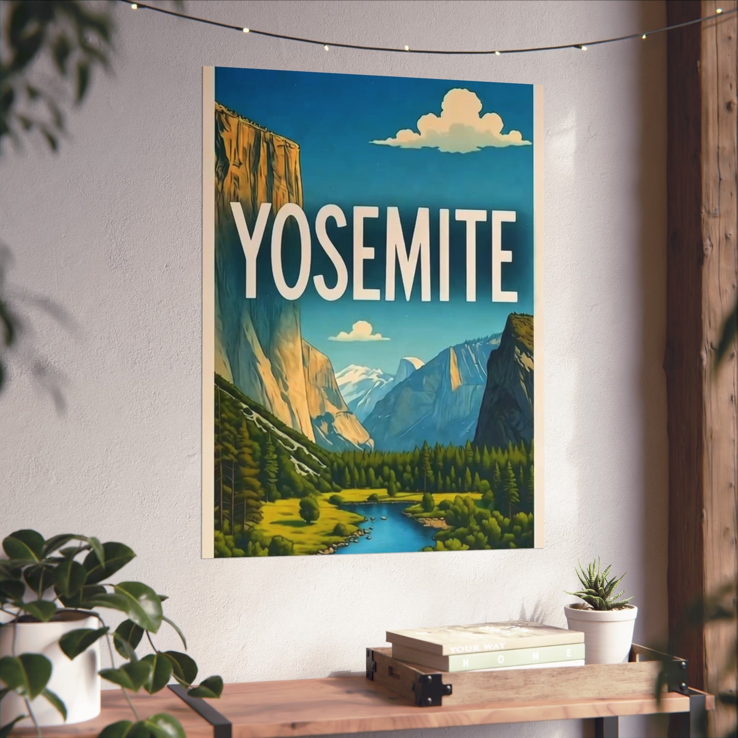 Yosemite California Vintage Retro Giclée Print Art Series Poster