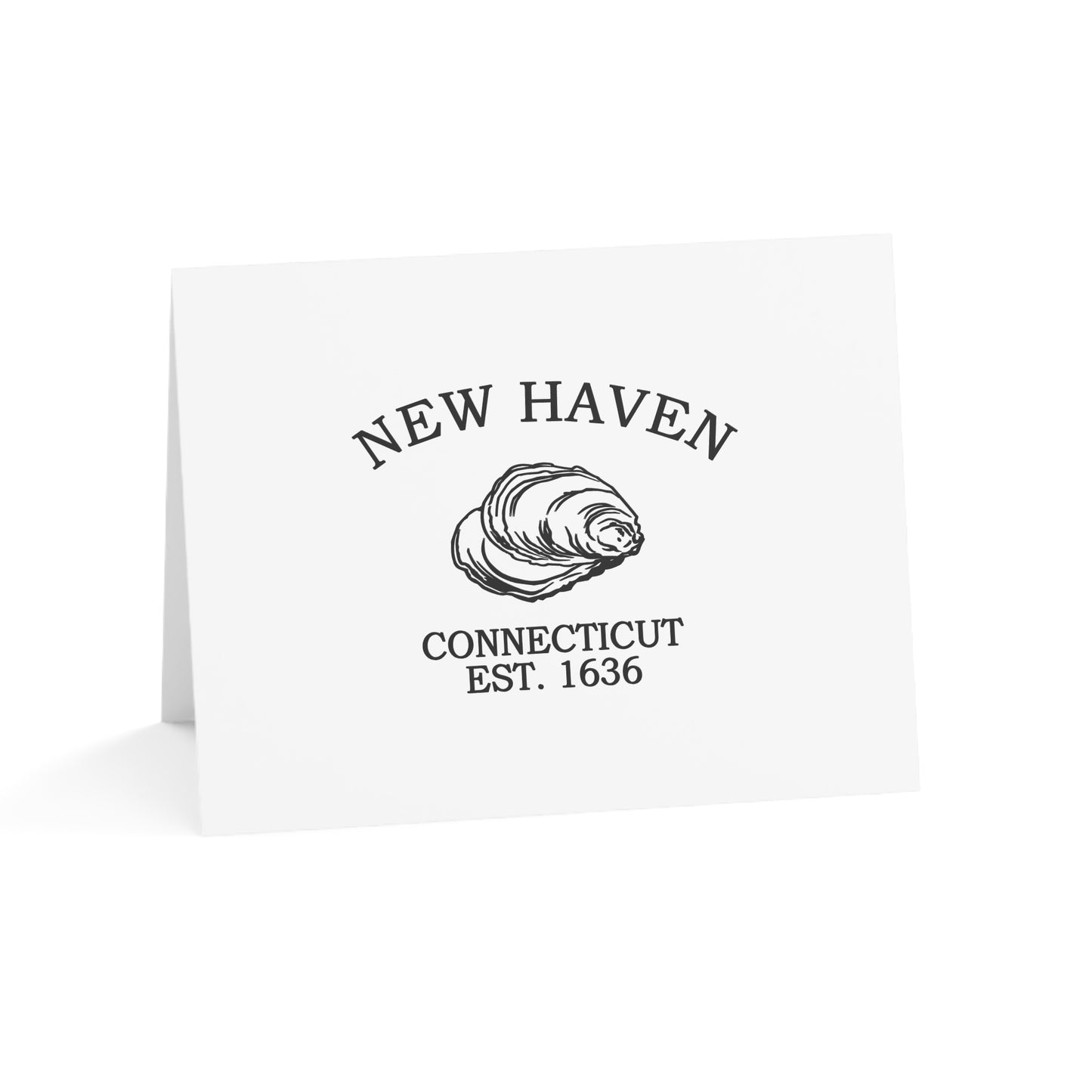 New Haven Connecticut Vintage Retro Thank You Card Set - Black Logo