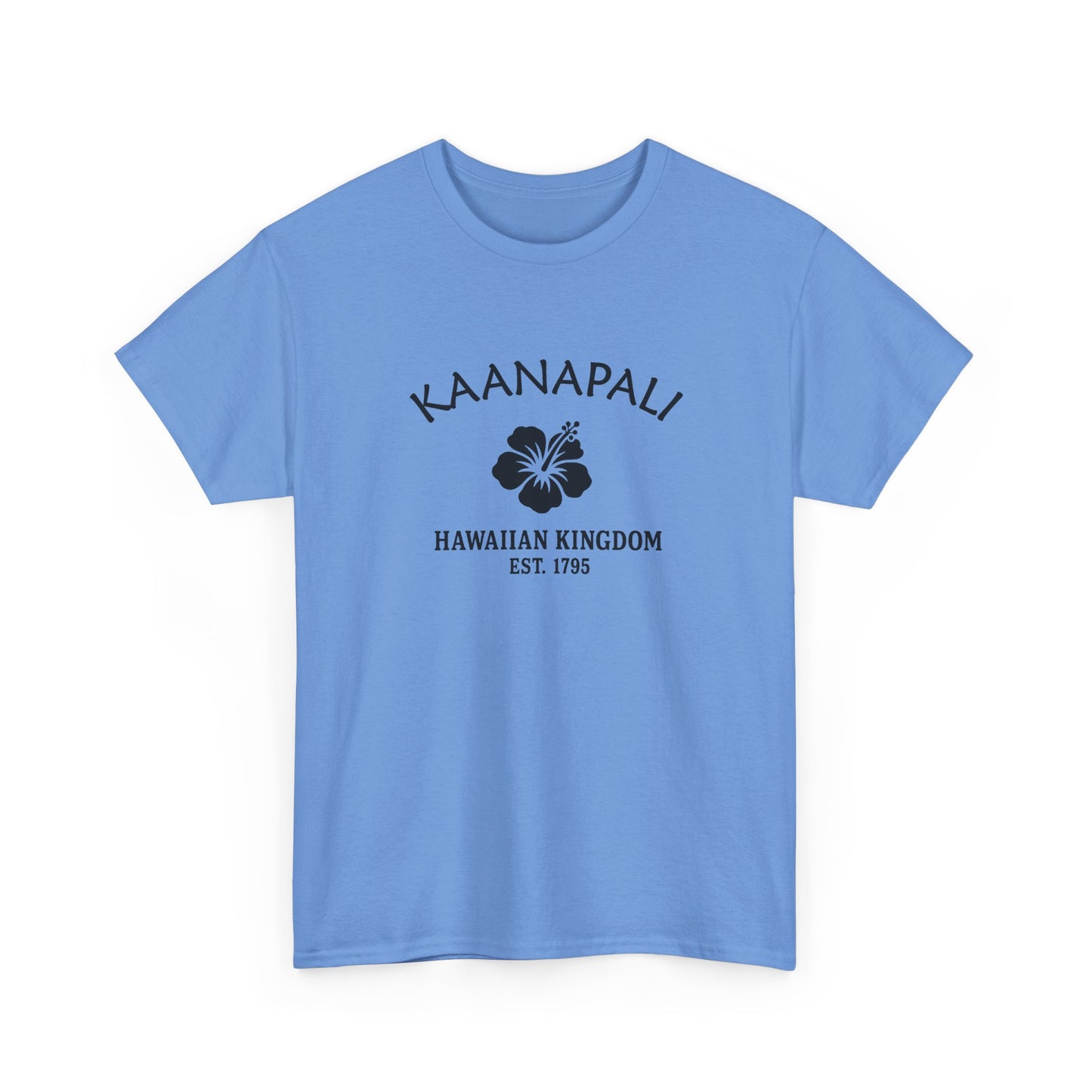 Kaanapali Hawaii Vintage Retro Unisex Heavy Cotton Tee - Black Logo