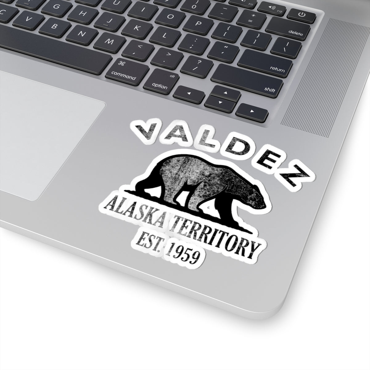 Valdez Alaska Vintage Retro Vinyl Sticker - Black Logo