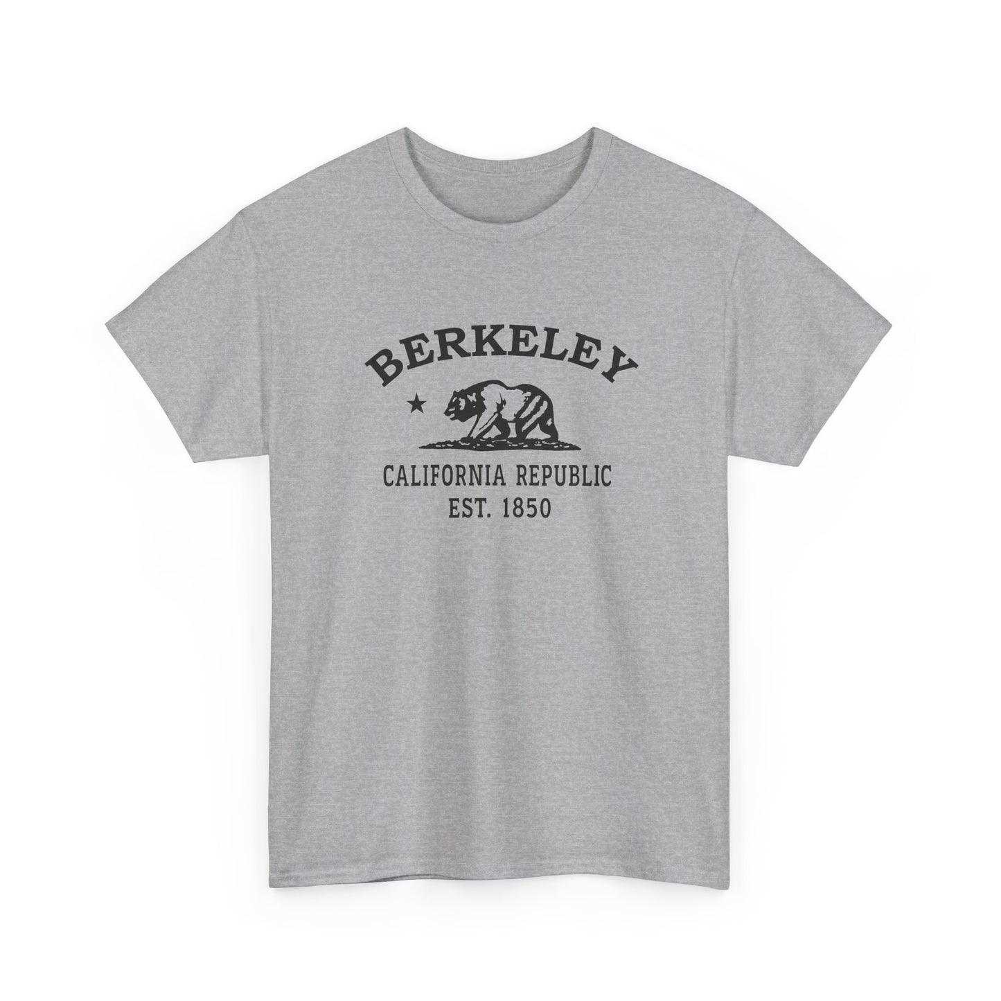 Berkeley California Vintage Retro Unisex Heavy Cotton Tee - Black Logo