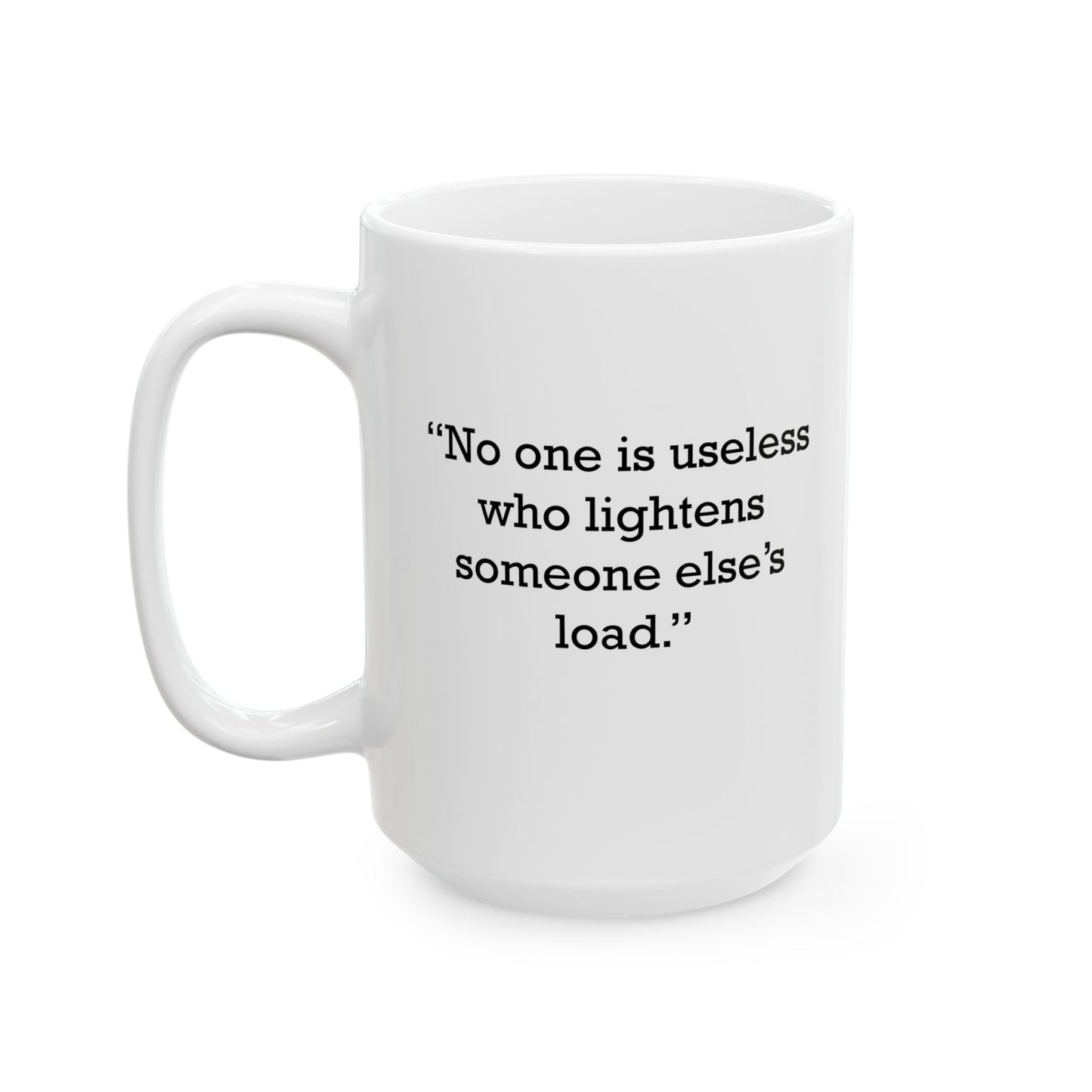 Quote 33 No One Is Vintage Retro Ceramic Mug - Black Logo