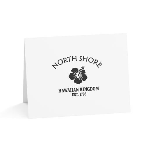 North Shore Hawaii Vintage Retro Thank You Card Set - Black Logo