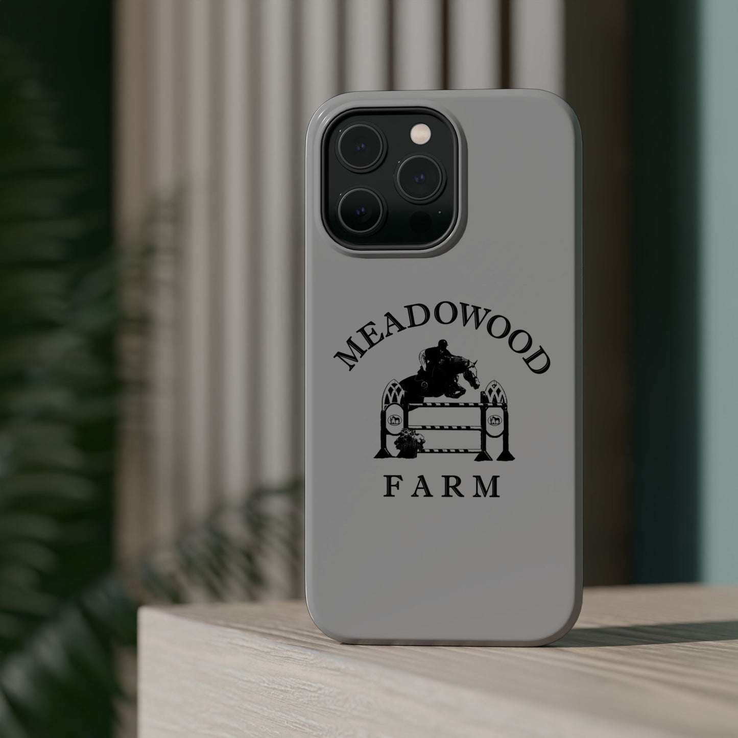 Meadowood Farm Vintage Retro iPhone Case - Black Logo