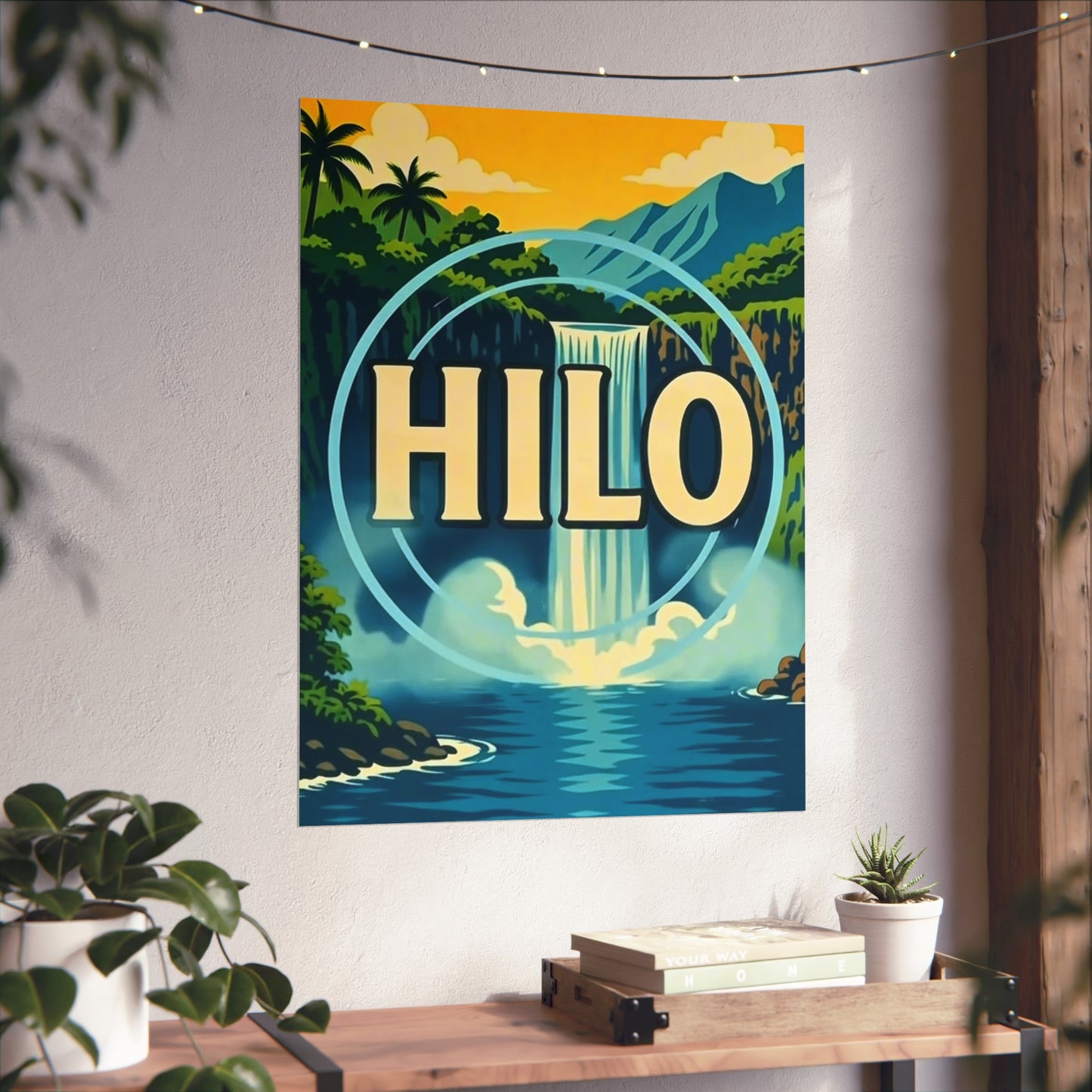 Hilo Hawaii Vintage Retro Giclée Print Art Series Poster