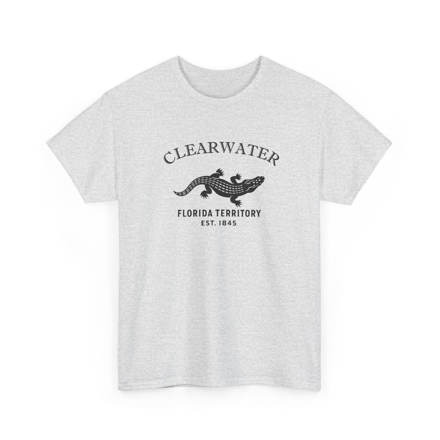 Clearwater Florida Vintage Retro Unisex Heavy Cotton Tee - Black Logo