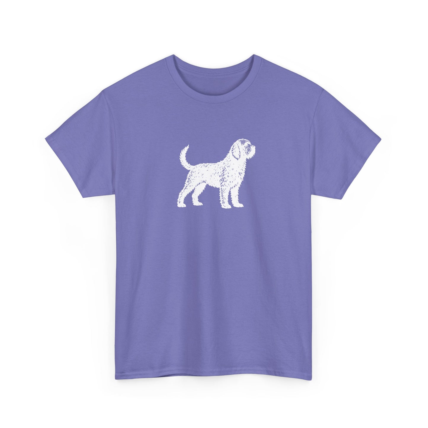 Otterhound Vintage Retro Unisex Heavy Cotton Tee - Standing