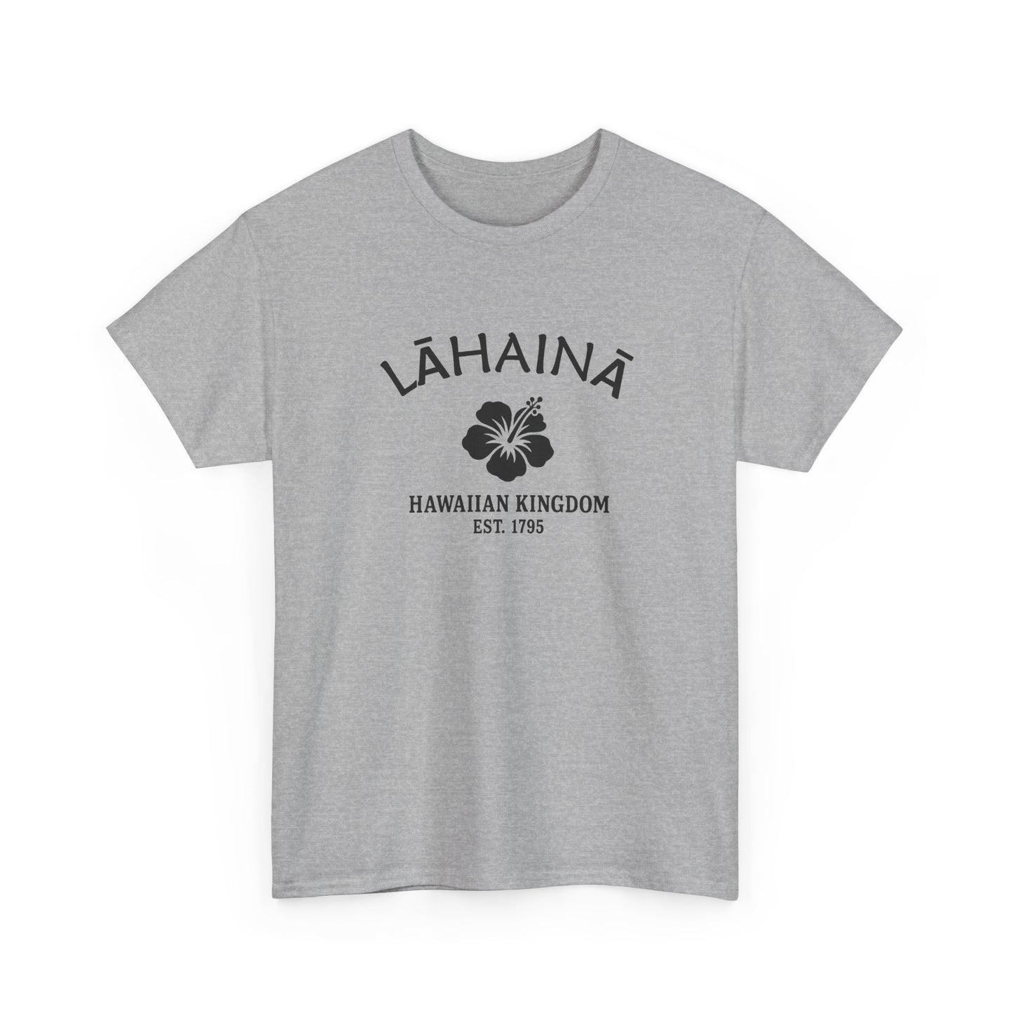 Lahaina Hawaii Vintage Retro Unisex Heavy Cotton Tee - Black Logo