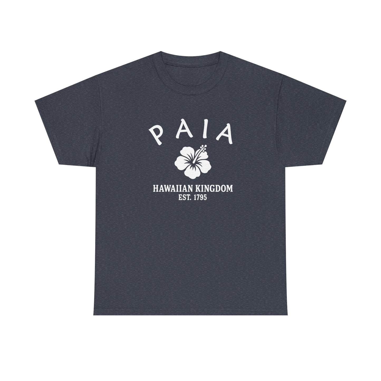 Paia Hawaii Vintage Retro Unisex Heavy Cotton Tee - White Logo