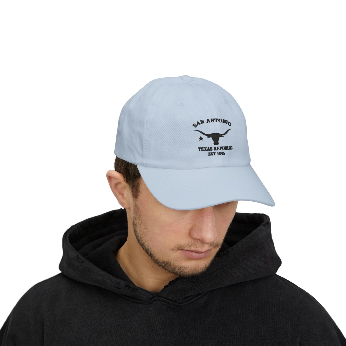 San Antonio Texas Classic Cotten Cap - Black Logo