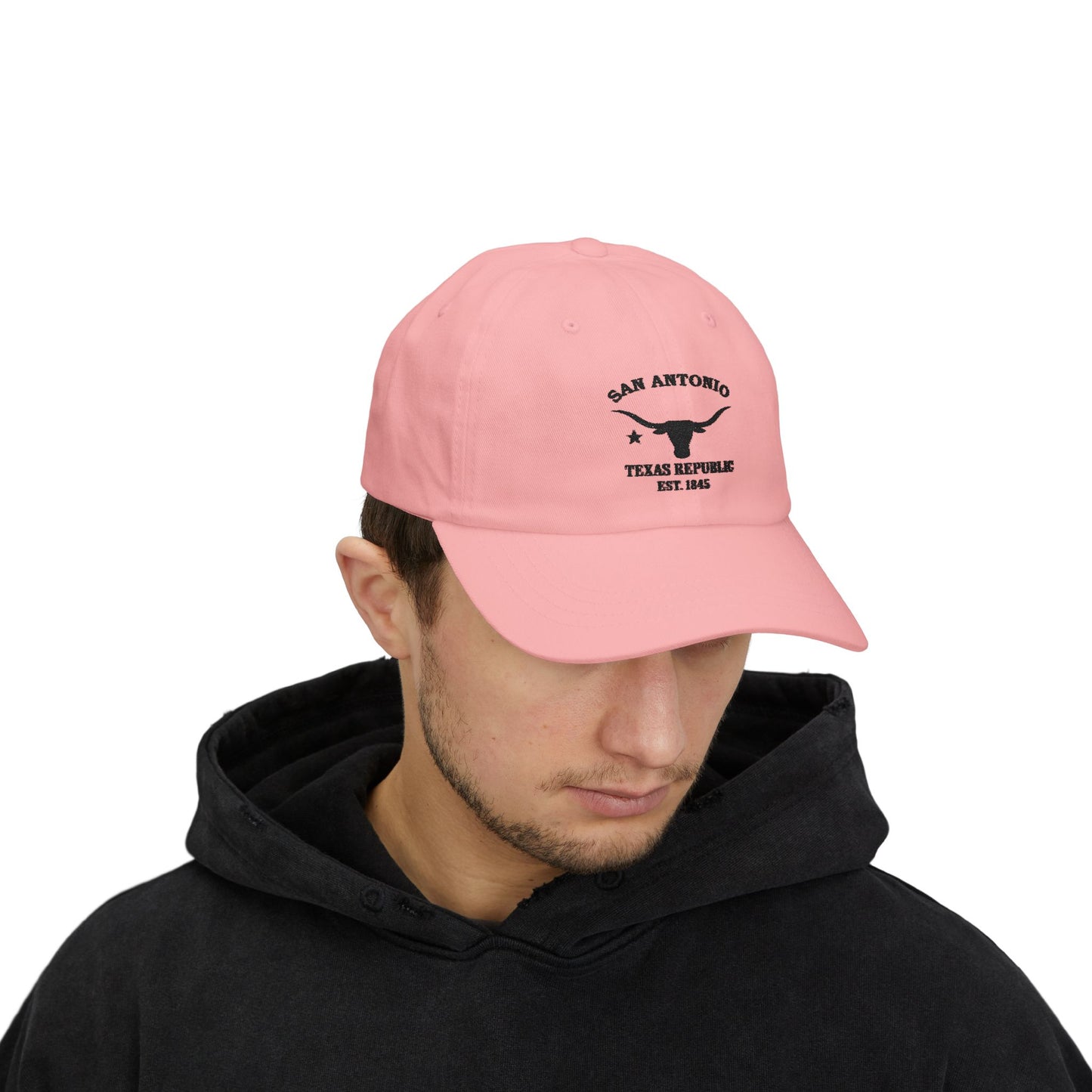 San Antonio Texas Classic Cotten Cap - Black Logo