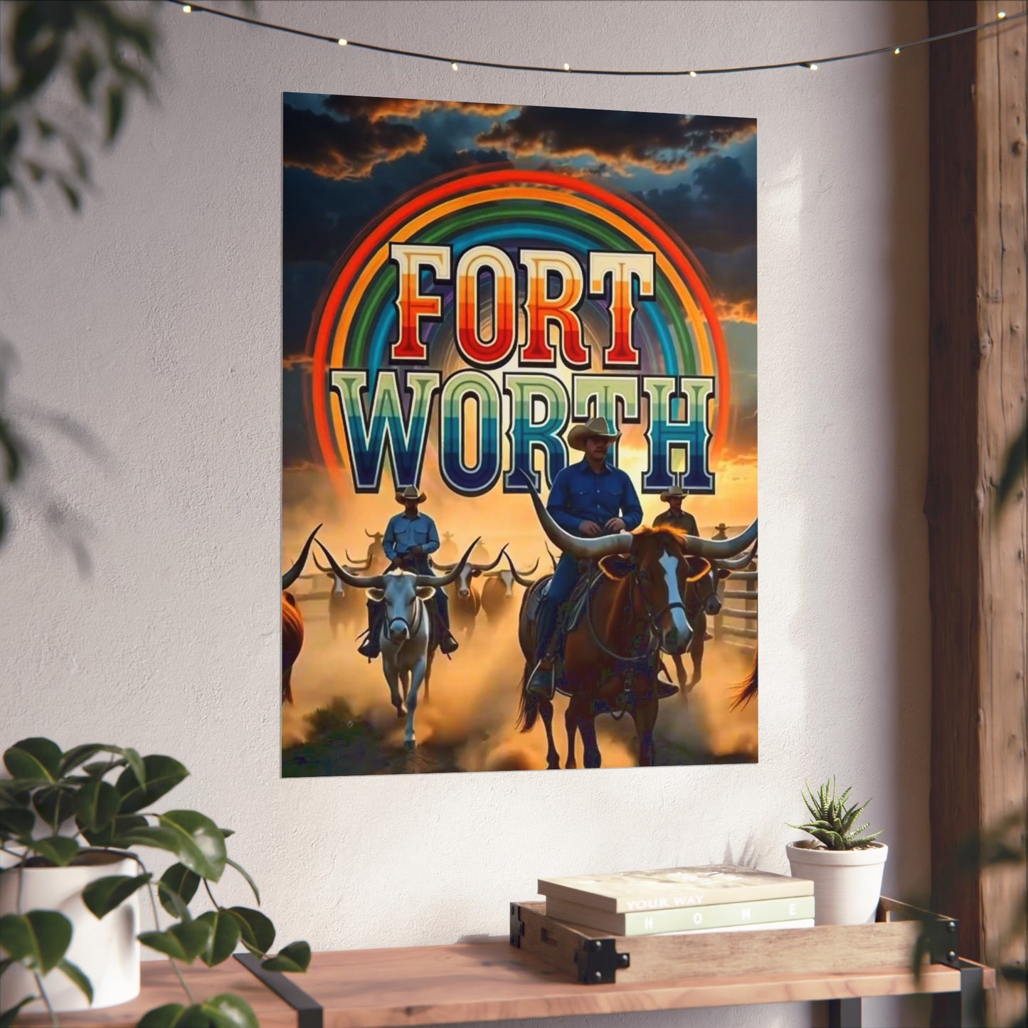 Fort Worth Texas Vintage Retro Giclée Print Art Series Poster