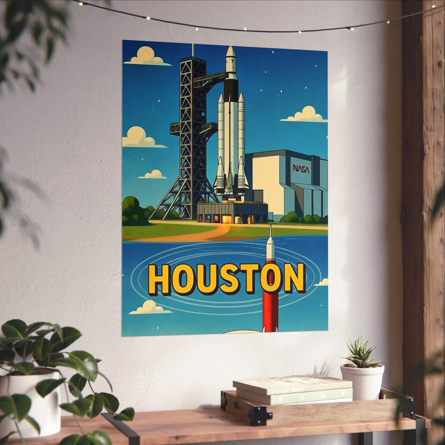 Houston Texas Vintage Retro Giclée Print Art Series Poster