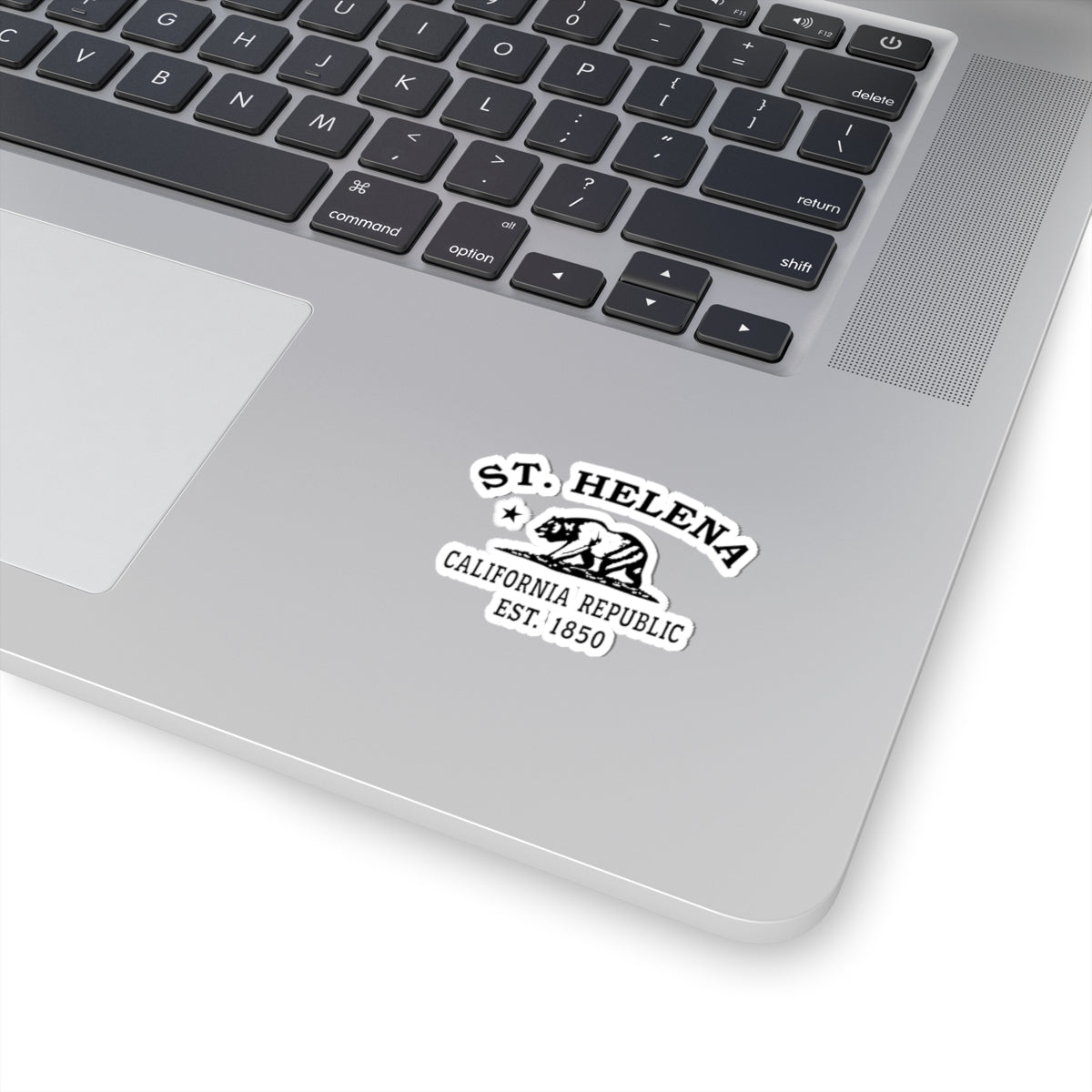 St Helena California Vintage Retro Vinyl Sticker - Black Logo